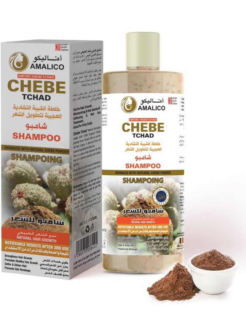 Amalico Shampoo Chebe Tchad For Natural Hair Growth 500ml - Image 1