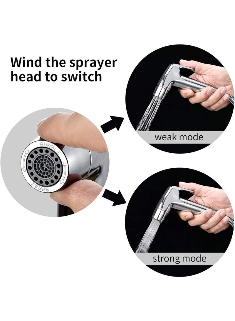TAFAN™ Handheld Bidet Sprayer for Toilet – High Pressure Jet Shattaf, Portable Stainless Steel Bathroom Spray for Personal Hygiene & Cleaning - Image 2