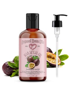 Natural Born Oils Maracuja Oil 8oz Organic ColdPressed Rich in Fatty Acids Ideal for Moisturizing Skin Hair Nourishment