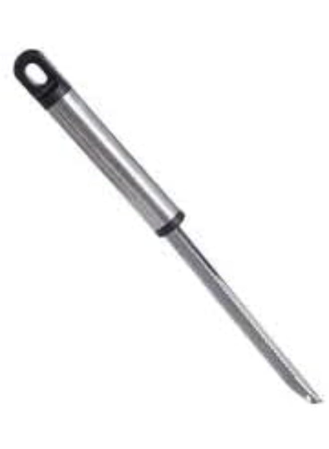 مقوار وأداة إزالة نوى الفواكه من الستانلس ستيل، فضي وأسود،  3 قطع - Image 2