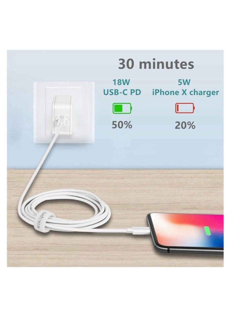 ELTRAZONE - Lightning Cable Fast Charging and Hi-Speed Syncing Cord Compatible with Apple iPhone X/XS/XR/XS Max/8/8 Plus/iPad - Image 1