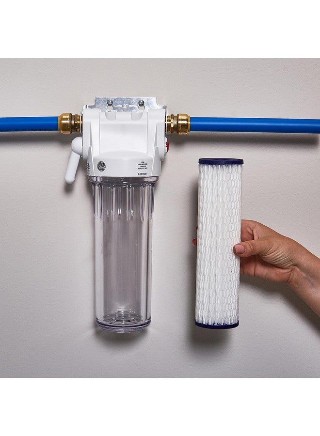 جي إي فلتر مياه GE FXWPC للمنزل بالكامل | بديل لنظام تنقية المياه | معتمد من NSF: يقلل الرواسب والصدأ والشوائب الأخرى في الماء | استبدله كل 3 أشهر للحصول على أفضل النتائج | فلتران - Image 3