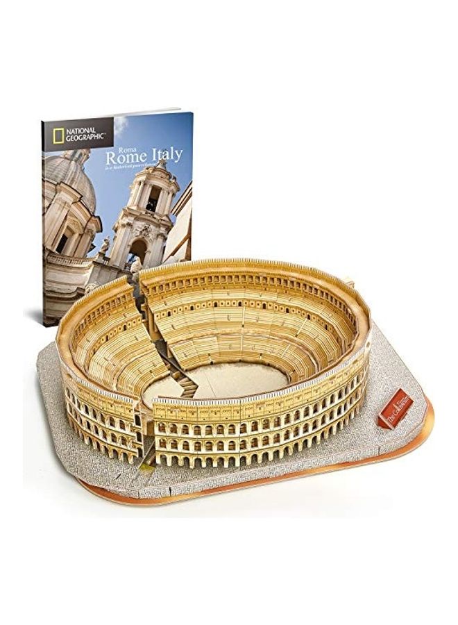 National Geographic 3D Puzzle for Adults Kids Rome Colosseum Jigsaw Italy Architecture Model Kit 13inch - Image 1