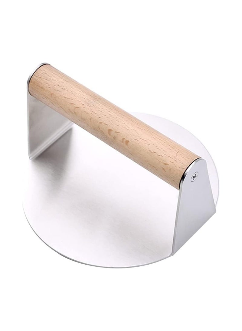 Dubkart Stainless Steel Burger Press Smasher  for Flat Patty Maker 5.5 Inch - Image 1