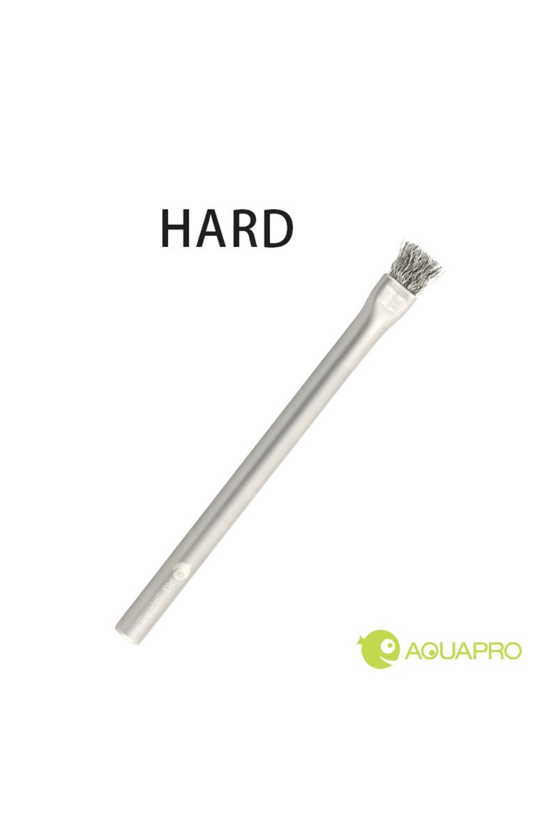 erorex 23cm Hard Brush Aquapro Algae Brush Aquarium Accessory Fish Tank Cleaning Tool Stainless Steel Hard
