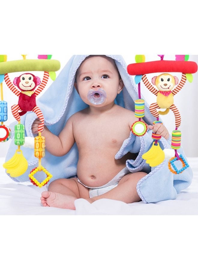 DecoLoral DECOR ME Baby Rattle Toy Hanging Monkey Toy Red Toddler Teether Toys Baby Teething Toys Early Educational Toy Set Gift for Babies 0-12-24 Months Boys Girls - Image 5