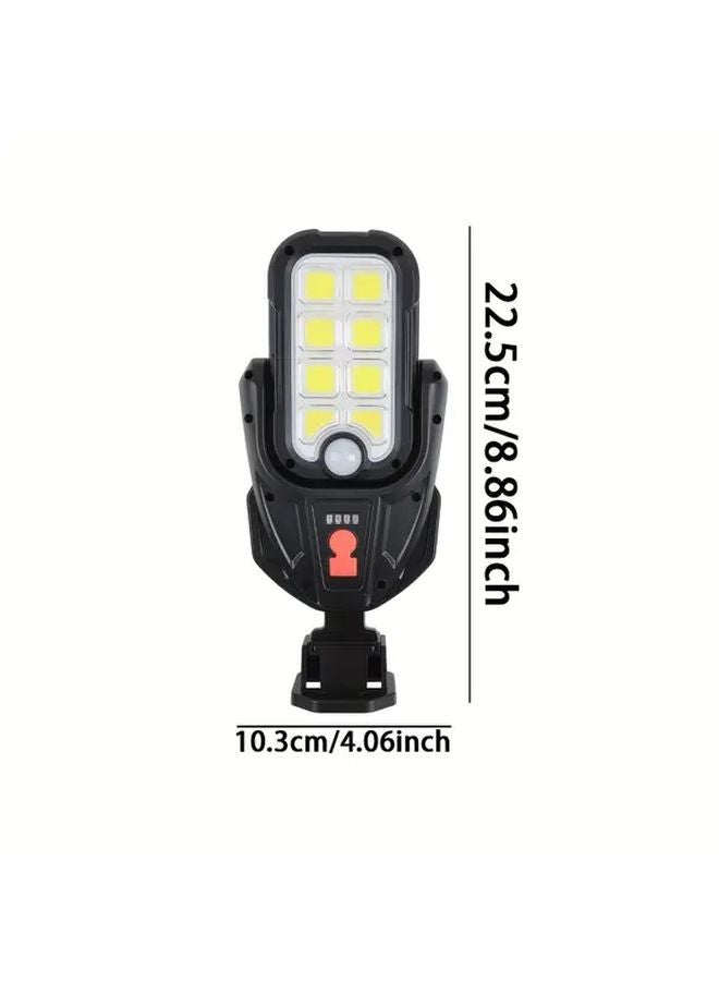 Black Rechargeable Solar Street Light 1200mAh Handheld Hanging Desktop LED Outdoor Garden Motion Sensor - Image 4