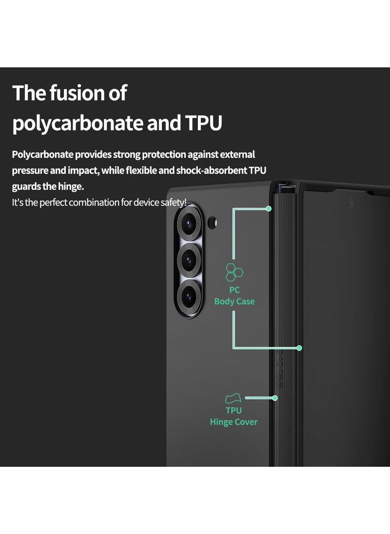 araree - araree Aero Flex Samsung Galaxy Z Fold 6 Case with Hinge Protection, Protective Slim Cover Protective Body (PC) with Hinge Protector (TPU), Compatible with Samsung Galaxy Z Fold 6 5G - Green - Image 1