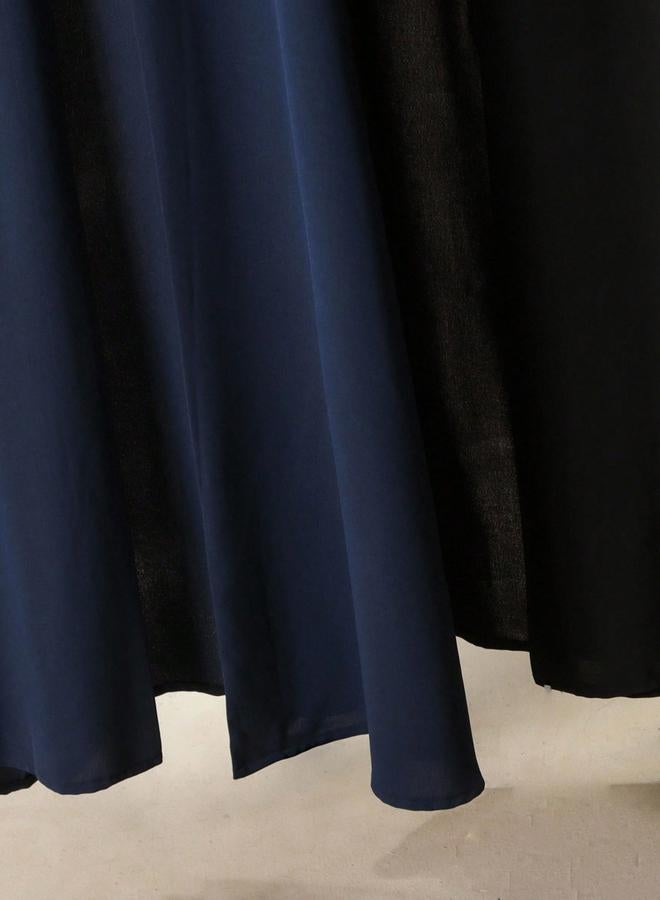 Take Two Black Balloon Sleeve Open Front Abaya - Image 3