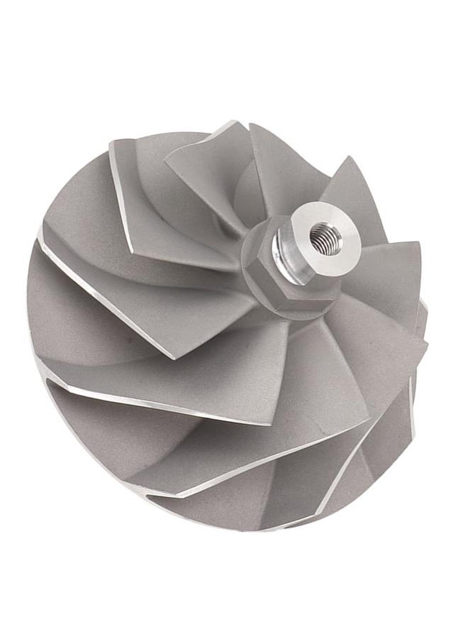 NIBEMINENT Turbocharger Billet Wicked Wheel Aluminum Alloy Suspension Compressor Wicked Wheel  - Image 2