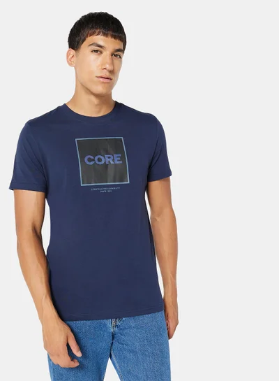 JACK & JONES Tech Core Logo Crew Neck T-Shirt