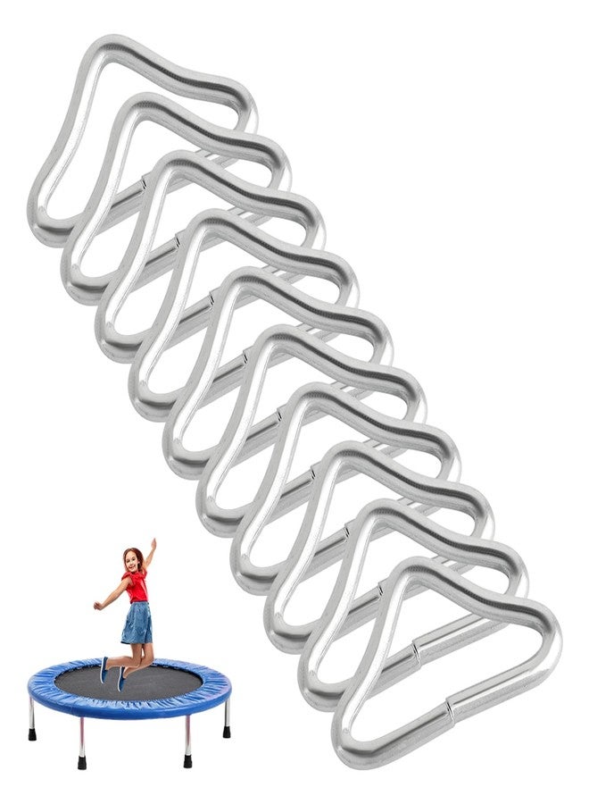 SYCOOVEN 10pcs Triangle Rings, Trampoline Triangle Buckle High Strength Triangle Rings Trampolines Accessories Buckle V-Rings, Quick Connected(Size:Triangle Ring) - Image 2