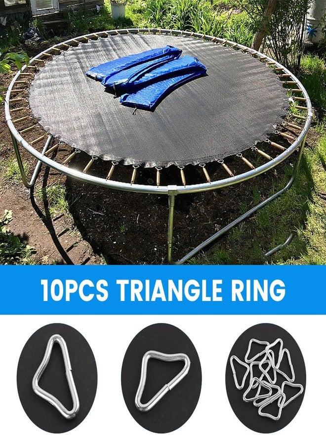 SYCOOVEN 10pcs Triangle Rings, Trampoline Triangle Buckle High Strength Triangle Rings Trampolines Accessories Buckle V-Rings, Quick Connected(Size:Triangle Ring) - Image 5