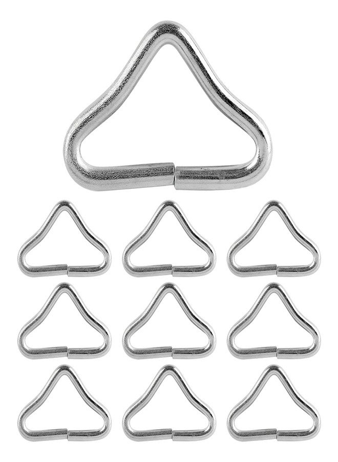 SYCOOVEN 10pcs Triangle Rings, Trampoline Triangle Buckle High Strength Triangle Rings Trampolines Accessories Buckle V-Rings, Quick Connected(Size:Triangle Ring) - Image 1