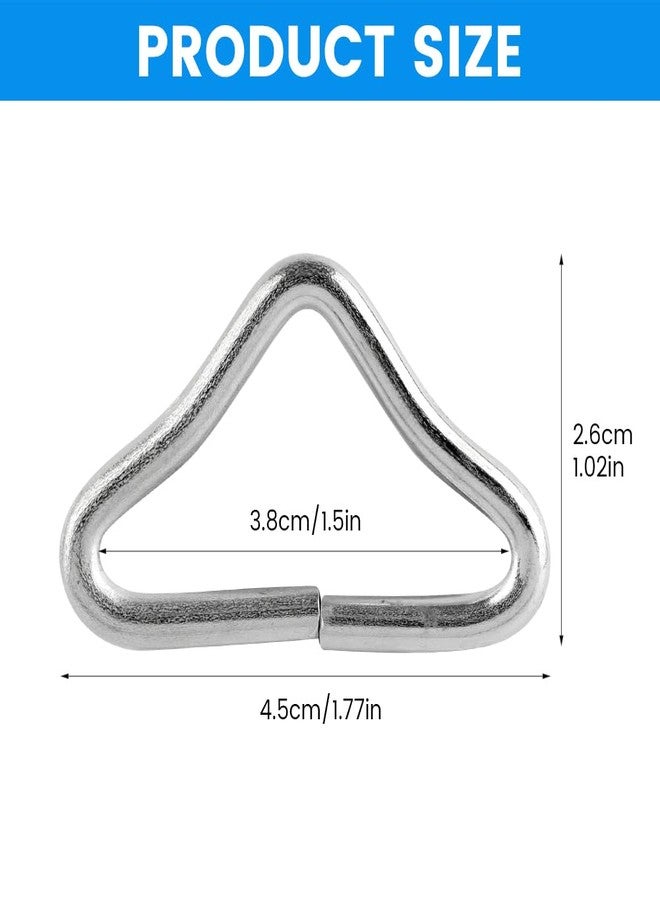 SYCOOVEN 10pcs Triangle Rings, Trampoline Triangle Buckle High Strength Triangle Rings Trampolines Accessories Buckle V-Rings, Quick Connected(Size:Triangle Ring) - Image 3