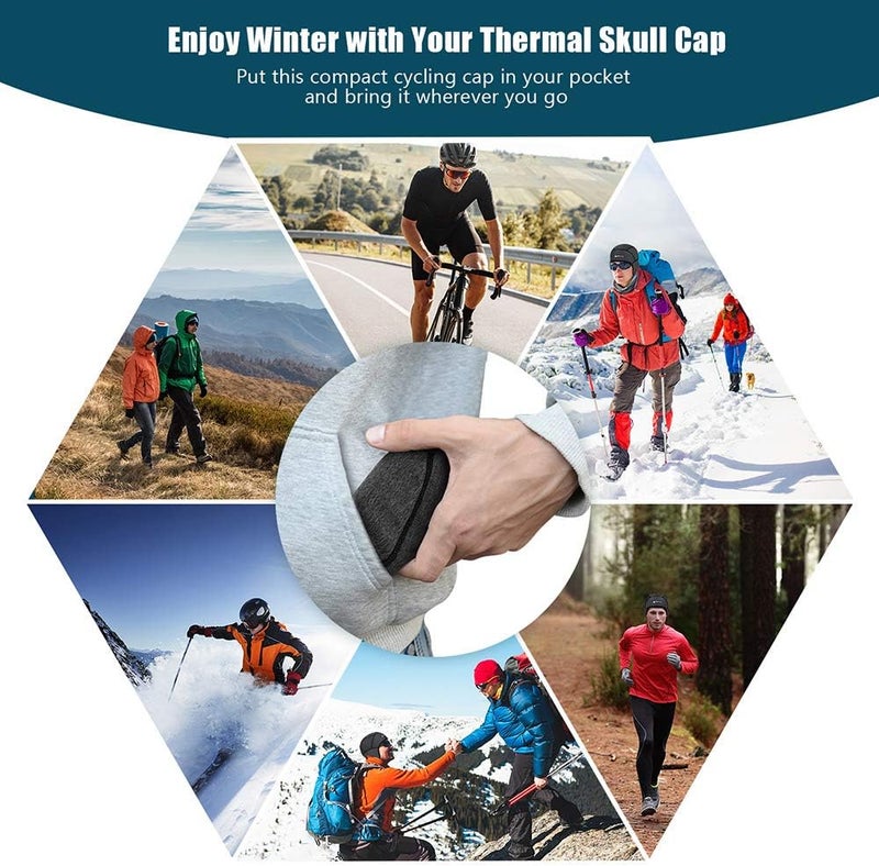 HIKENTURE Winter Skull Cap Helmet Liner for Men Women Thermal Hat - Image 5
