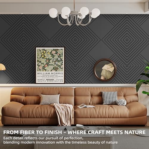 Temgcuam 6 Pack Acoustical Wall Panels–TEMGCUAM 60" x 40" Large Art Acoustic Panels, Decorative Acoustic Panels, Sound Absorbing Wall Panels for Home, Office, Recording Studio - Image 5