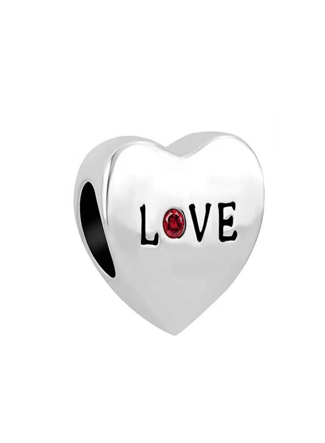 KunBead Love Heart Autism Bead Charms Compatible with Pandora Bracelets - Image 2