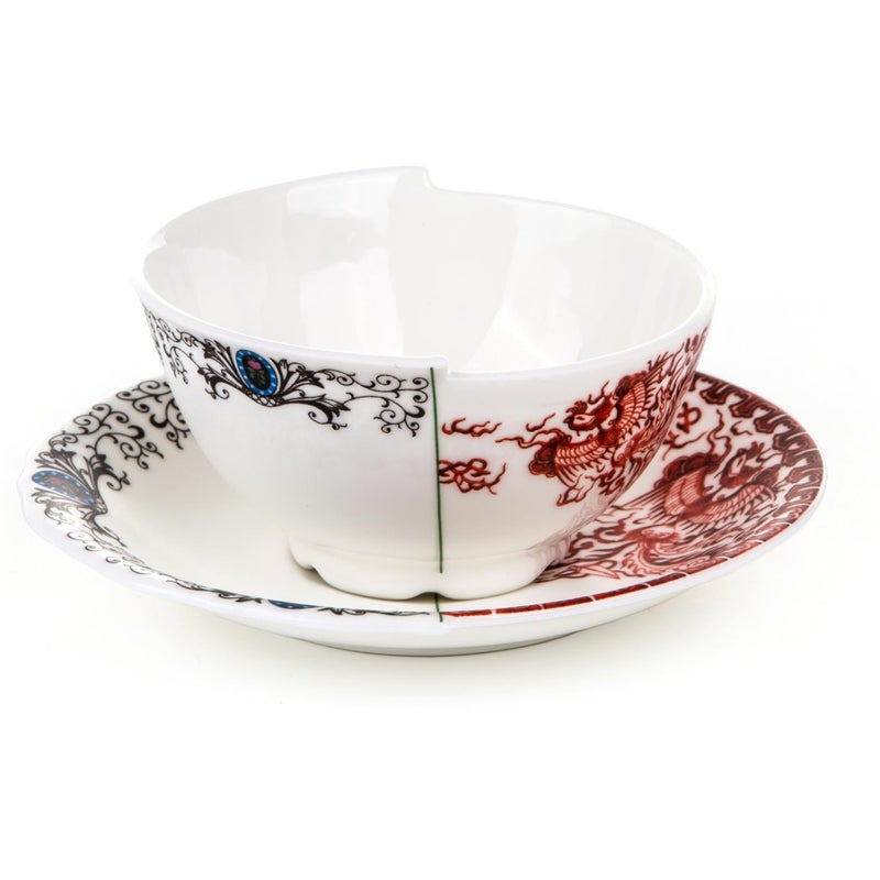 SELETTI SELETTI Hybrid ZORA Tea Cup Multicolor W 41 x D 42 x H 22 inches 105 x 108 x 57 cm 