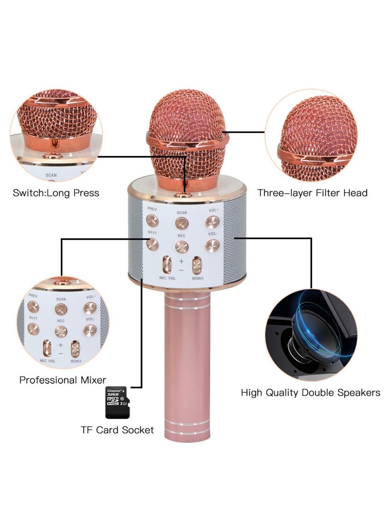 Wireless Bluetooth Karaoke Microphone for Kids Girls Gifts for 5-10 Year Old Boys, Girls - Image 4