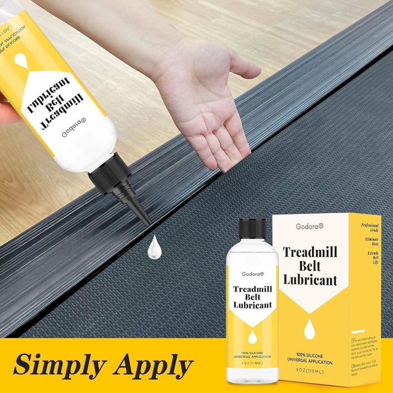 Godora 100% Silicone Treadmill Belt Lubricants/Lubes | 8 Ounce, Treadmill Lubricant for Belt, Easy to Apply Treadmill Belt Lubricant Oil, Suitable for Nearly All Type of Treadmills - Image 3