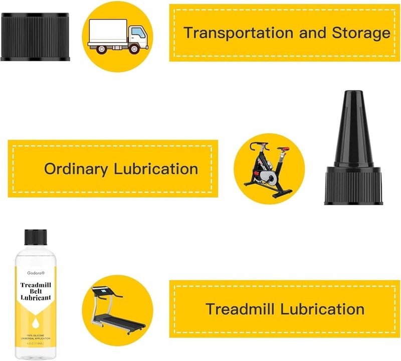 Godora 100% Silicone Treadmill Belt Lubricants/Lubes | 8 Ounce, Treadmill Lubricant for Belt, Easy to Apply Treadmill Belt Lubricant Oil, Suitable for Nearly All Type of Treadmills - Image 2
