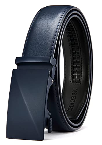 CHAOREN Leather Ratchet Belt for men 1 3/8" for Dress Pants - Micro Adjustable Belt Fit Everywhere - Image 1