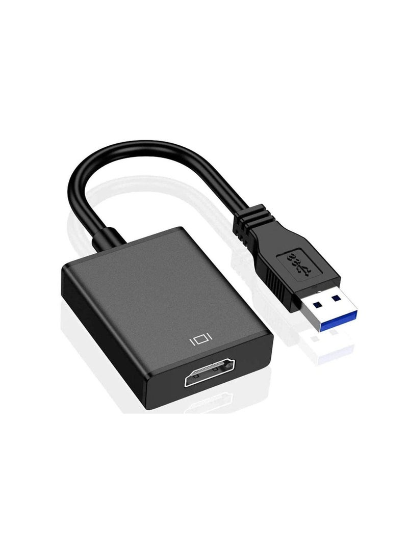 Ntech Usb to Hdmi Adapter USB 3.0 To HDMI 1080p Video Graphics Cable Converter with Audio For PC Laptop Projector - Image 1