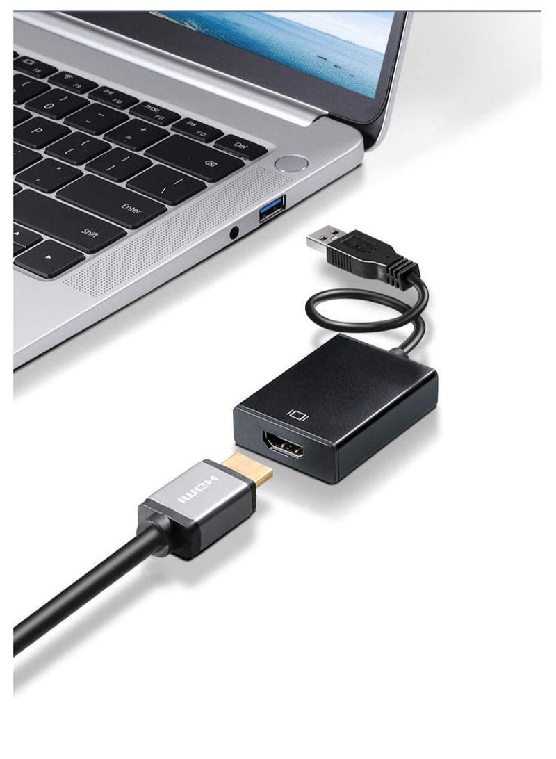 Ntech Usb to Hdmi Adapter USB 3.0 To HDMI 1080p Video Graphics Cable Converter with Audio For PC Laptop Projector - Image 3