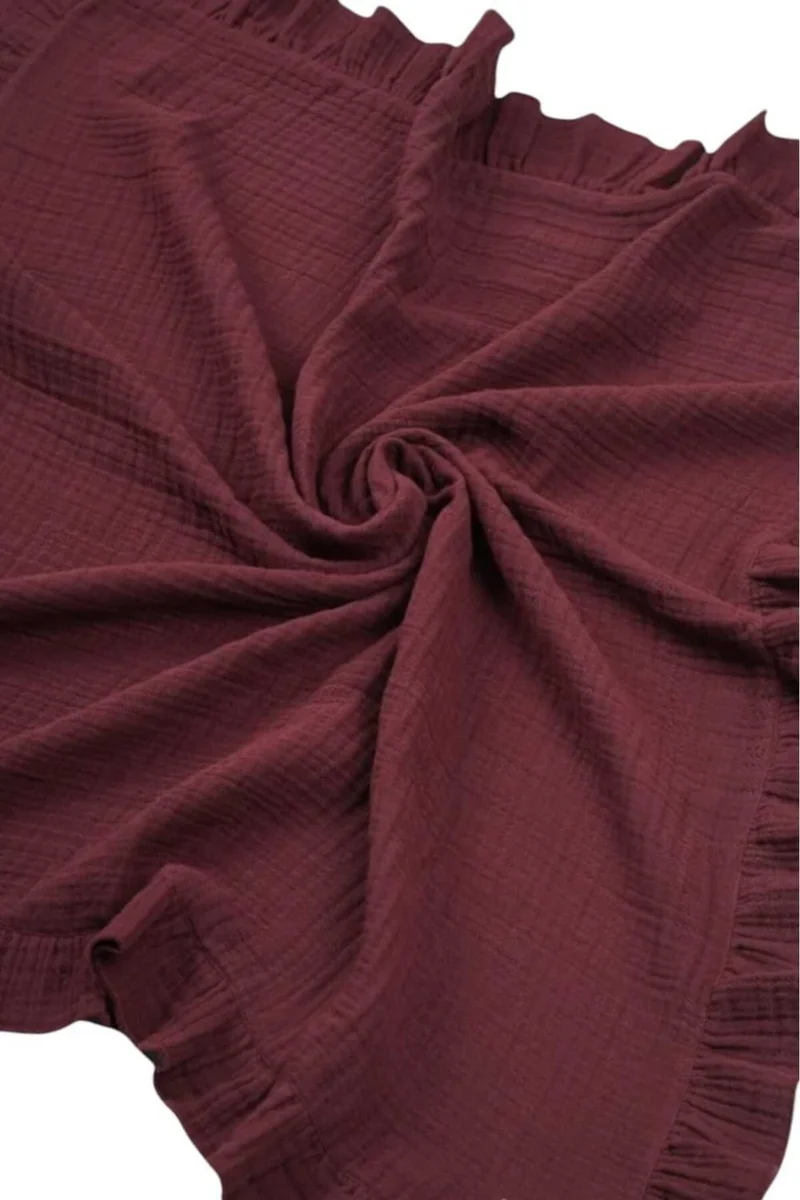 Tezzgelsin 4 Layer Muslin Cloth 100% Organic Cotton Drawstring Baby Blanket