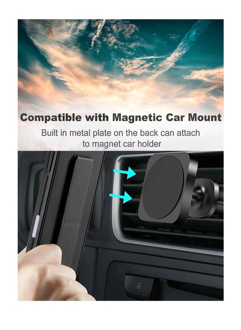 Case Cover For Apple iPhone 16 Pro With Magnetic Hand Grip 3 in 1 Black - Image 2