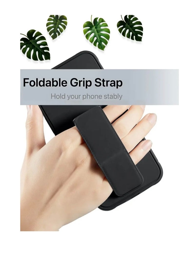 Case Cover For Apple iPhone 16 Pro With Magnetic Hand Grip 3 in 1 Black - Image 4