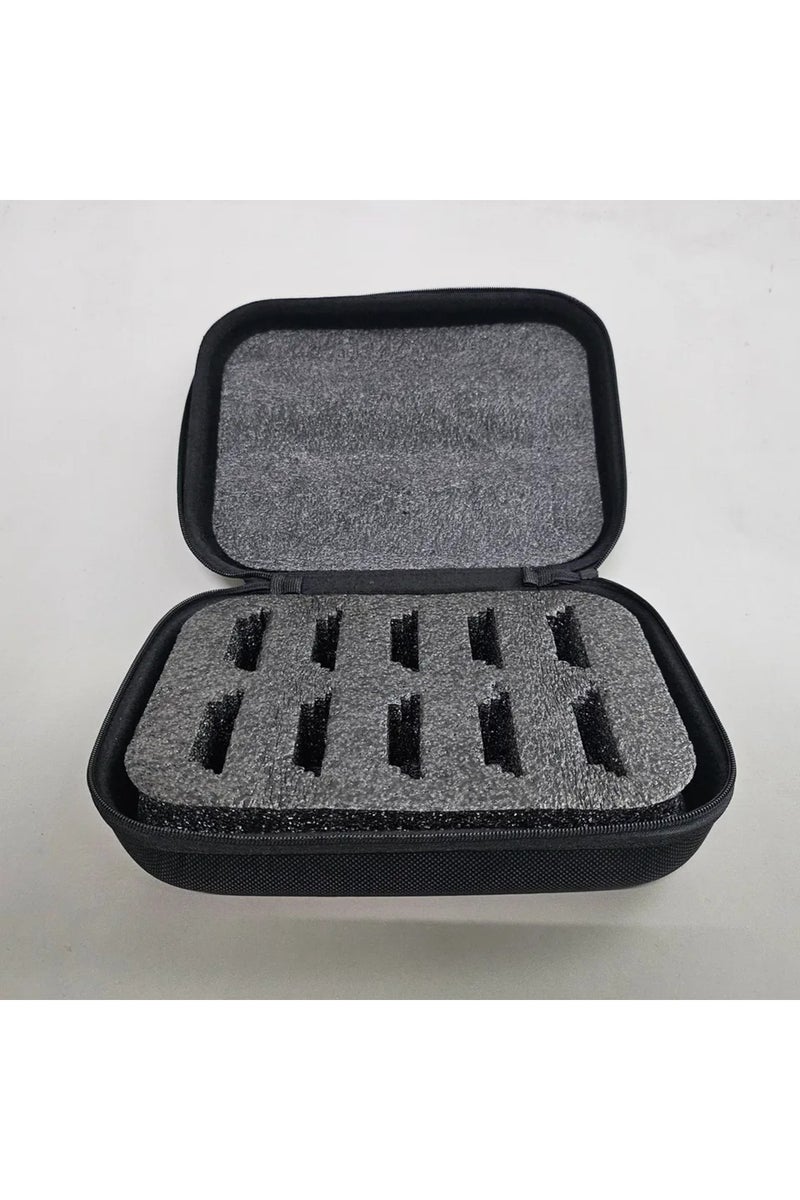 erorex bag Grooming Clipper Blade Case Holder Organizer - Hard Travel Carrying Storage Holds 10 Blades - Up