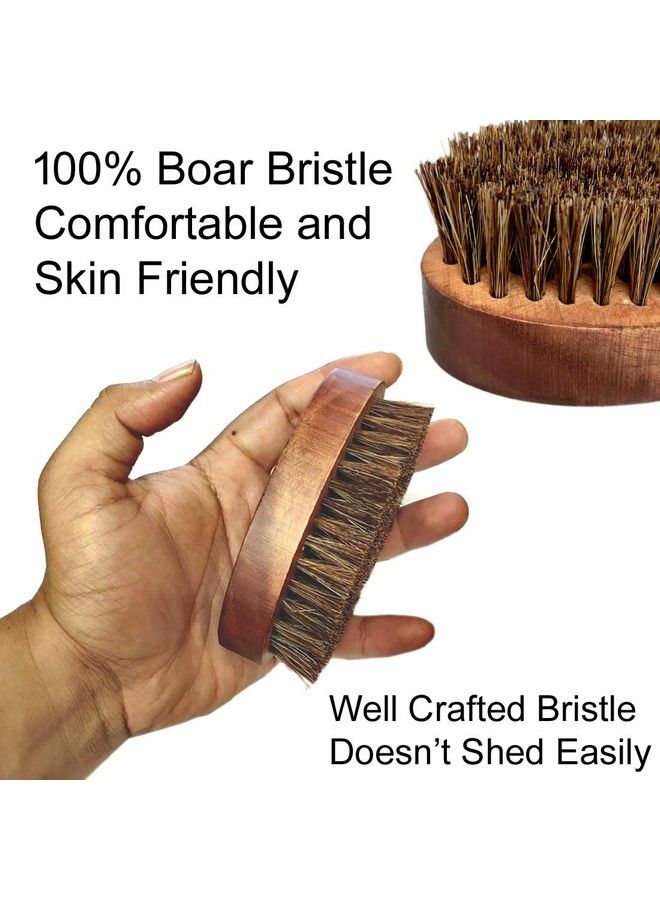 UrbanMooch Natural Boar Bristle Beard Brush & Neem Wood Beard Comb For Beard Styling & Beard Care Combo Set - Image 3