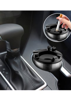 Excefore Ashtray with Water Tank, Standing Ashtray with Trash Can, Ashtray and Waste Disposal for for Patio Home Office, Silver  - Image 4