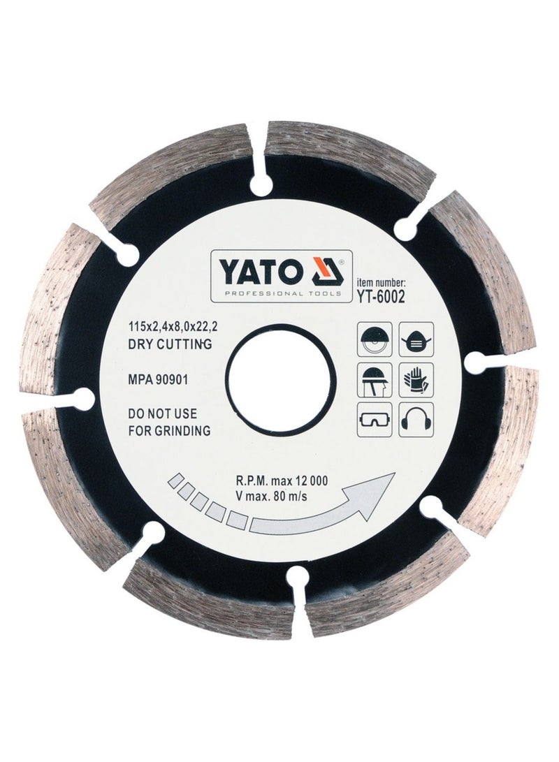 YATO Diamond Blade Segmented-HS 115x2.1x22.2mm