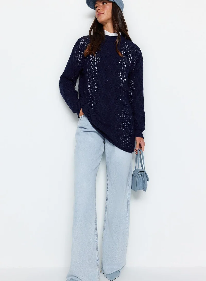 trendyol Openwork Knitted Sweater