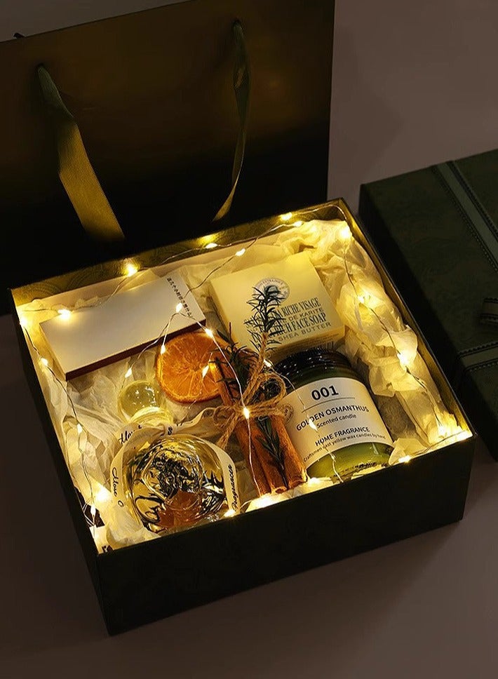 KINGMAZI Candles Gift Set,Set of 7 Gifts Scented Candles Gift Box Soy Candles Scented Candle Gift Box Set for Birthday gift Wedding, Party Souvenir ,Bathroom,Yoga Freesia - Image 4