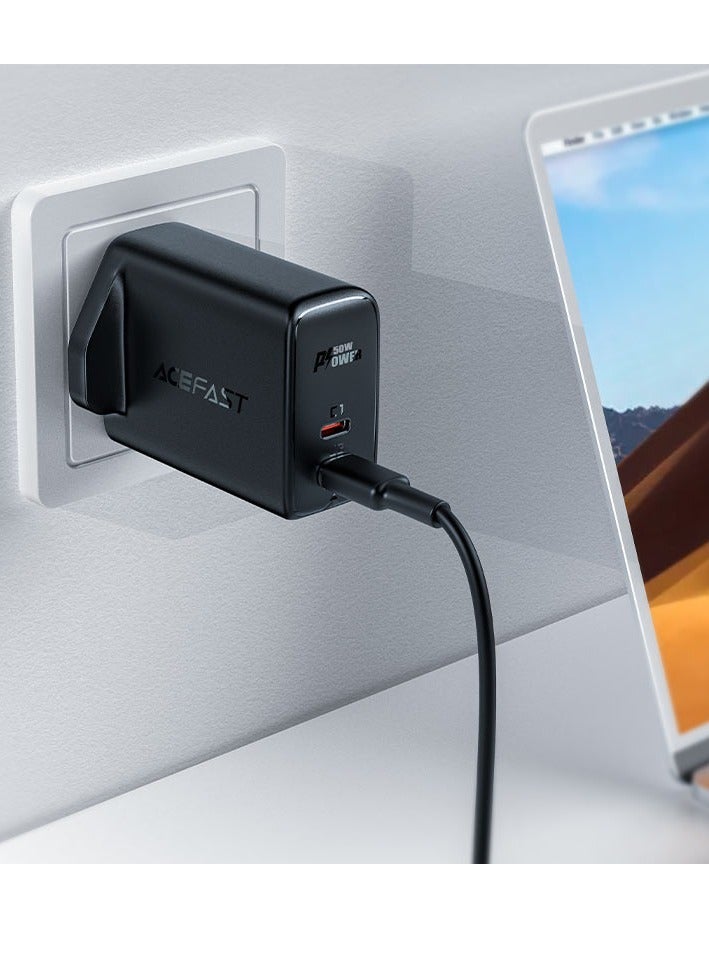 ACEFAST A32 GaN PD 50W Dual USB-C Wall Charger Fast Charge with UK Plug - Image 2