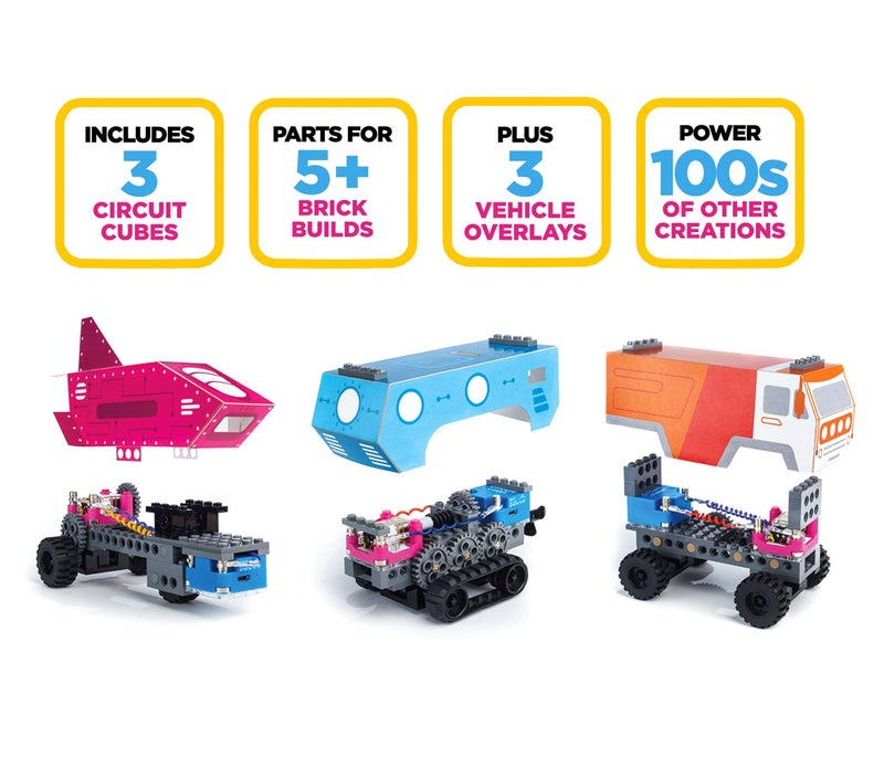 Circuit Cubes Gears GO! Multi-Vehicle Mobility Launch Kit - Engineering STEM Kit for Children and Adults - Image 3