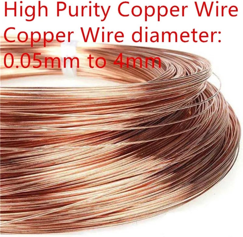 Copper Wire DIa0.05mmx1m 100% Pure Copper Wire Copper Coil Conductive Copper Wire Superfine 0.05 0.1 0.2 0.3 0.4 0.5 0.6-4mm(DIa3.0mmx1meter 1pc) - Image 2