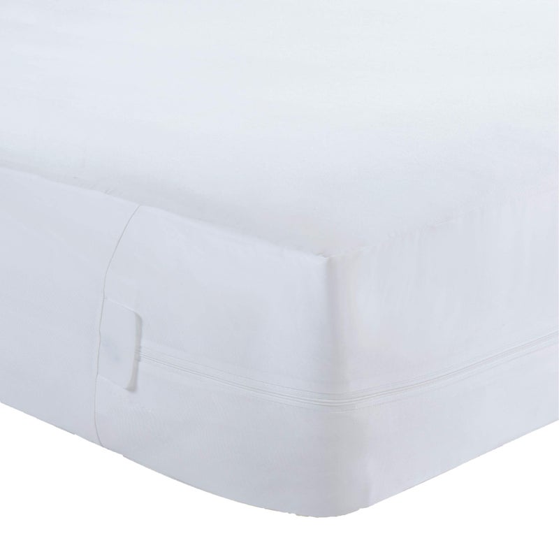 Bed Bug Blocker All-in-One Quiet Water Resistant Zip-Up Mattress Protector to Help Protect Against Irritants, Queen, White (FRE146XXWHIT03) - Image 1