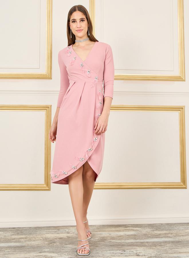 Styli Floral Trimmed Dress  - Image 2