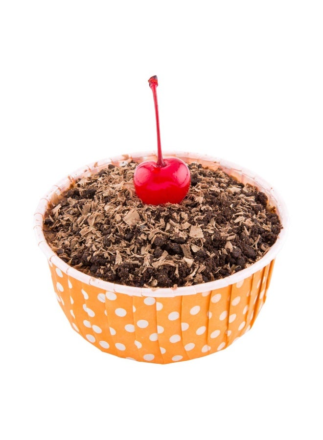 Restaurantware Panificio 3.5 Ounce Baking Cups, 200 Pleated Cupcake Liners - Oven-Ready, Freezable, Orange Paper Muffin Cases, Disposable, Polka-Dotted, For Wedding Parties, Baby Showers - Image 2