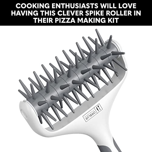 Orblue Pizza Dough Docker, Pastry Roller with Spikes, Pizza Docking Tool for Home & Commercial Kitchen - Pizza Making Accessories that Prevent Dough from Blistering Gray - Image 5