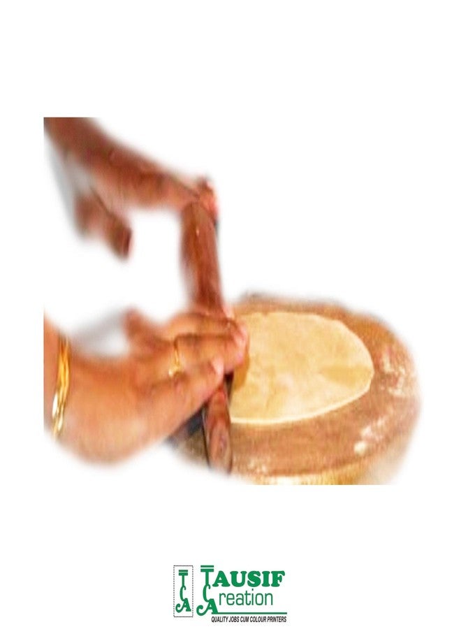 Tausif Creation لوح خشبي وعصا فرد العجين من إنتاج شركة توسيف كرييشن، مصنوع من الخشب بنسبة 100% - Image 3
