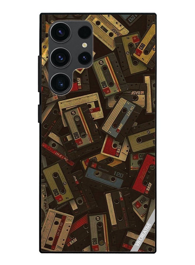 VR CREATIVE Protective Case Cover For Samsung Galaxy S23 Ultra 5G Music Carrds Design Multicolour - Image 1