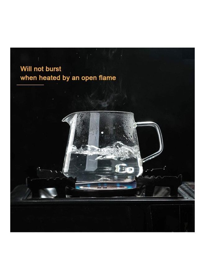 NIBEMINENT Pour Over Coffee Maker Clear 400ml  - Image 4