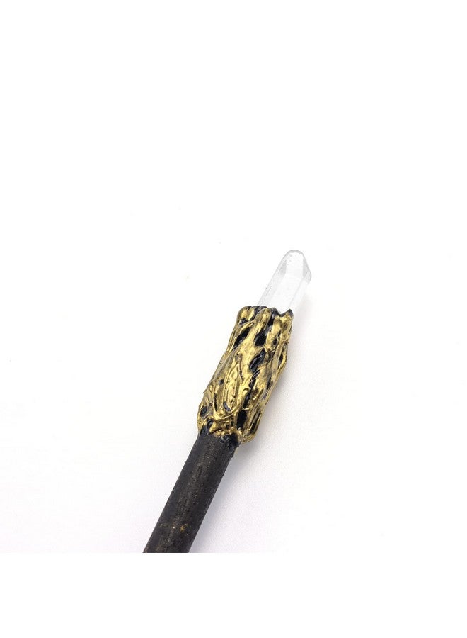 Rich Boxer Rich Boxer Fine Handcrafted Crystal Magic Wand Pink Crystal White Crystal Gemstone Magic Wand Cosplay Magic Wand for Witches and Wizards - Image 3