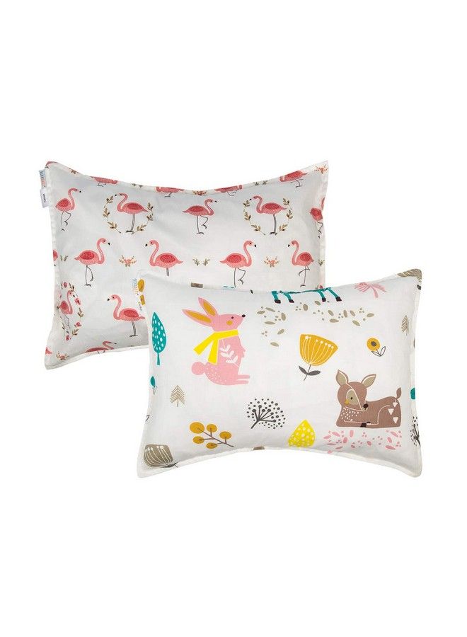 ALVABABY Toddler Pillowcases Cotton Pillow Cover Fits 14X19 Or 13 X 18 Kids Bedding Pillow 2 Pack Large Pillow Covers With Envelope For Babies Children Boys Girls Sleeping And Travel  - Image 2